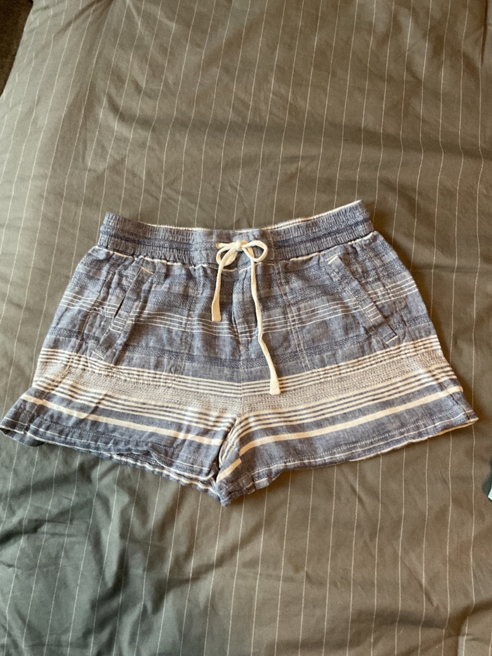 Blue and gray medium Boho shorts